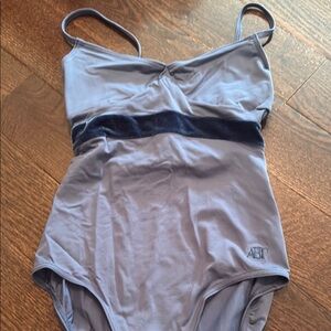 Blue ABT Capezio Leotard with Velvet Detail